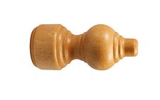 Endstücke Holz lackiert für