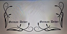 Dekor Aufkleber German Driver