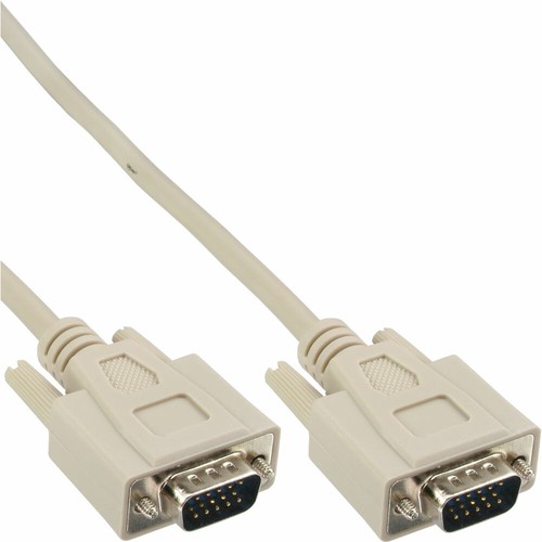 Inline vga kabel 15pol hd - 15pol,