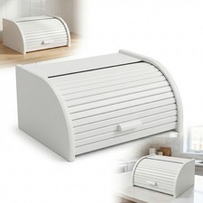 Kleiner Holz Brotkasten Weiß