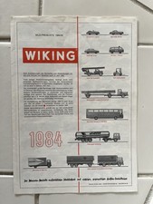 Prospekt Wiking Programm 1984, guter Zustand!