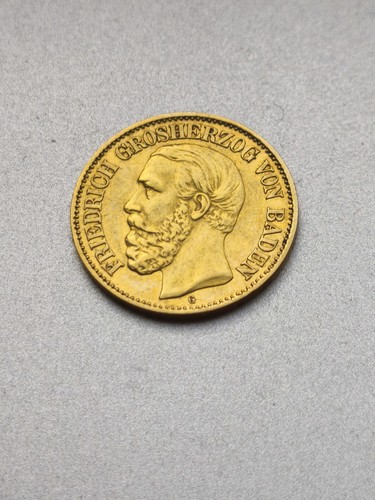 Mark gold 1893 baden - 1893,