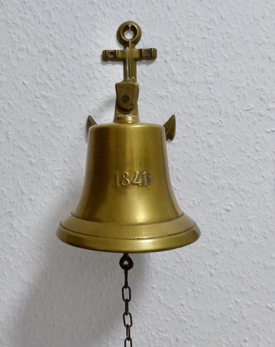 Schiffsglocke messing poliert - messing,