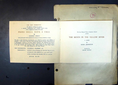 Old arts theatre programme - arts,