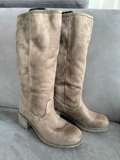 Damenstiefel, taupe, Größe