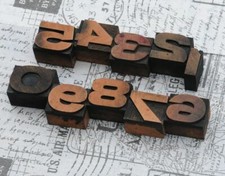 0-9 Zahlen 27 mm Plakatlettern