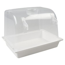 Duvo+ Badehaus für Vögel XL Weiß | Ideal für mittelgroße Vögel 24x17x18 cm