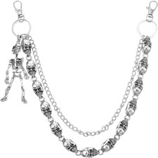 Totenkopf Hosen Kette,Punk