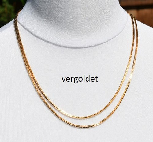 Vergoldete goldkette 90cm - vergoldete,