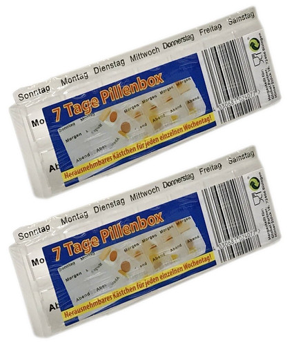 Pillenbox tage - 2x,
