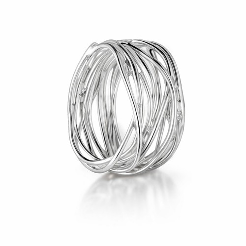 Damen ring 925 silber - damen, breit