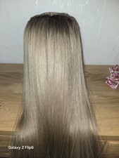 Haartresse Tressiert. Echthaar Europäisch. 99gram 45bis50cm  Beschreibung Video 