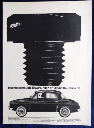 Renault dauphine originale - renault, dauphine,