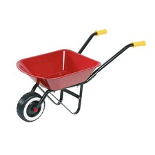 Goki 14059 - Kinder-Schubkarre in Rot Kinder Robust Vollwertig Garten Spielzeug