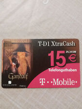 Sammlerstück  T-D1 XtraCash 15 € Telefonkarte  Herr der Ringe Gandalf