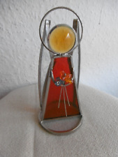 Bleikristall   ENGEL  - rot  ca.  12 cm  Blumenstrauß -  Heiligenschein