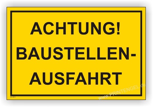 Schild,Baustelle,Warnschild