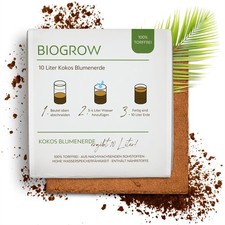 Bio Kokoserde gepresst / Quellbeutel - Biolog. abbaubare, torffreie Anzuchterde