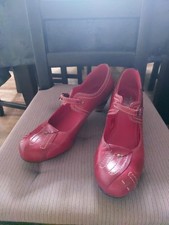 Tiggers Pumps Rot Gr. 42 mit Riemchen