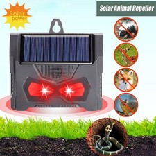2x Solar Tiervertreiber Ultraschall Abwehr Marder Katzen-Hunde Abwehr Schreck