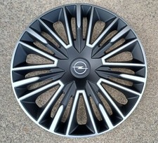 4 Alu-Design Radkappen 16 Zoll JEREZ schwarz/silber für Opel