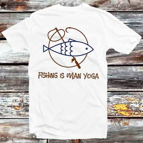 Shirt angeln ist mann yoga - mann,