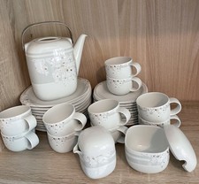 Kaffeeservice Rosenthal Suomi White Orchid 10 Personen komplett