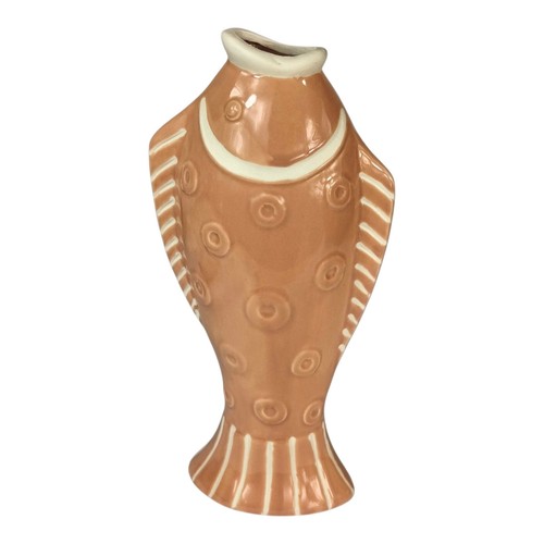 Große vase 24cm - keramik, fisch