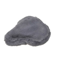 Fahrrad Satteldecke Fell grau