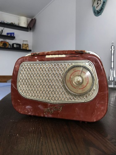 Vintage tragbares radio - vintage,