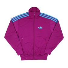 Adidas Retro Firebird Jacke OG Lila Blau Eyecatcher Streetwear Vintage