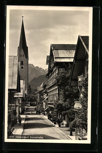 Ansichtskarte oberstdorf - ansichtskarte,