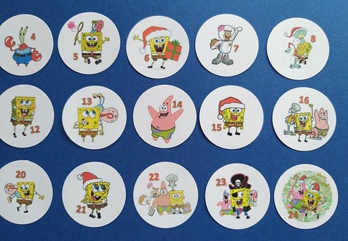 24x adventskalenderzahlen - 24x,