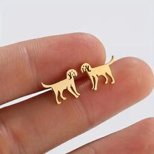 1 Paar Ohrringe - Ohrstecker - Gold - Motiv: Hund - Modeschmuck vergoldet