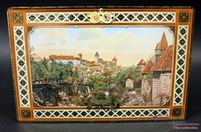 Blechschild ewiger Kalender "Die Kaiserburg zu Nürnberg", gebraucht