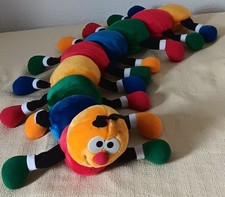 TCM: FRIDOLIN Plüsch Raupe Wurm Bunt 90er Kuschel-Stofftier Tchibo Top-Zustand**