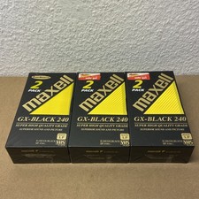 6x Maxell GX-Black 240 Minuten