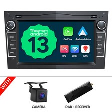 CAM+DAB+Autoradio 7" Android 13 Navi CarPlay Für Opel Astra H Corsa C/D Zafira B