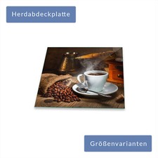 Herdabdeckplatte Abdeckung Ceranfeld Abdeckplatte Kaffee Schneidebrett Glas Deko
