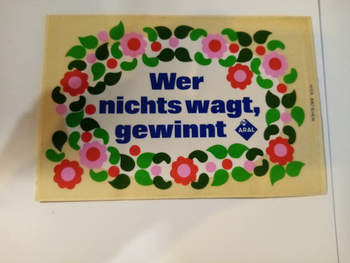 Aral alter sammelaufkleber - aral,