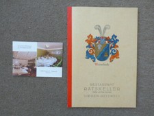 Speisekarte Ratskeller