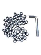 Gewindemutter M10x20 Gewindekupplungen Gewindeeinsatz für Holz Gewindebuchse Mut