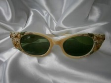 orig.50er unglaubliche Damen CATEYE SONNENBRILLE VINTAGE RETRO    #9