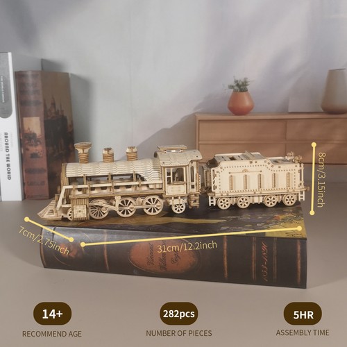 Holzpuzzle lokomotive holz - 3d,