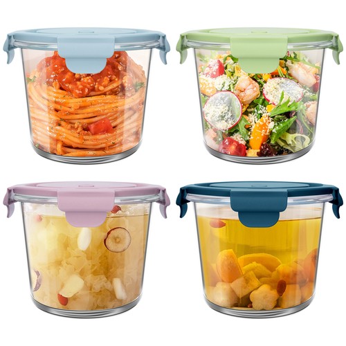 4er set 710ml glasbehälter - 710ml,