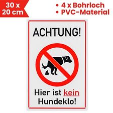 Verbotsschild kein Hundeklo