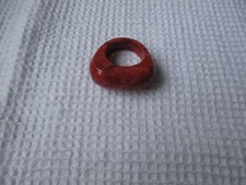 Korallenring   Schaumkoralle   rot    massiv   glatt    Größe 58