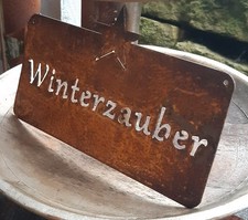 Schild "Winterzauber mit