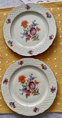 Vintage porzellanteller - 2x,