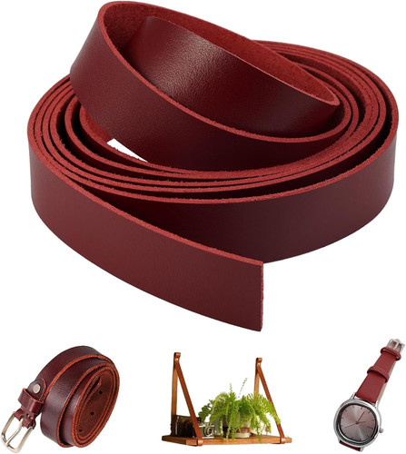 Lederband flach 2cm 2m - flach,